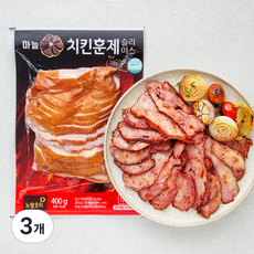 노랑오리 마늘 치킨훈제 슬라이스, 3개, 400g