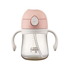 푸고 유아용 프리미엄 시리즈 PPSU 빨대컵 280ml TKFG-280, 1개, 뉴트럴핑크