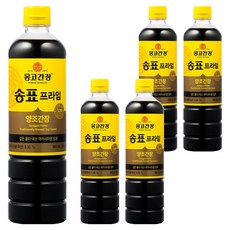 송표 프라임 양조간장, 900ml, 5개