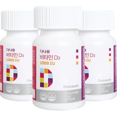 다나음 비타민 D 1000IU 연질캡슐 (어린이용), 60정, 3개