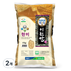 임금님표이천 이천쌀 현미, 4kg, 2개
