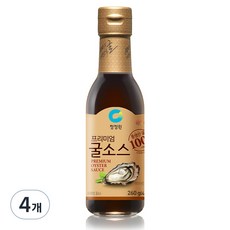청정원 프리미엄 굴 소스, 260g, 4개