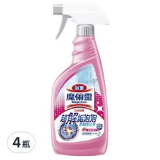 Kao 花王 Magiclean 魔術靈 浴室清潔劑 噴槍瓶, 超解垢泡泡 優雅玫瑰香, 500ml, 4瓶
