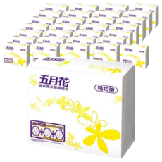 五月花 高效導水摺疊擦手紙 精巧版, 200抽, 40包