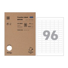 폼텍 분류표기용 라벨지 LS-3622, 100매, 96칸