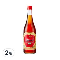 KONG YEN 工研 蘋果醋，水果醋解膩 清爽怡人，稀釋食用 風味獨特，特選蘋果釀造 滋味絕佳, 2瓶, 750ml
