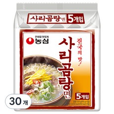 농심 사리곰탕면 봉지, 30개