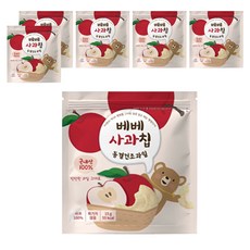 bebe貝兒 冷凍乾燥水果 蘋果, 15克, 韓國產, 15g, 6包