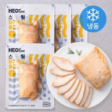 허닭 스팀 닭가슴살 슬라이스 오리지널맛 (냉동), 100g, 1개입, 4개 100g, 4팩