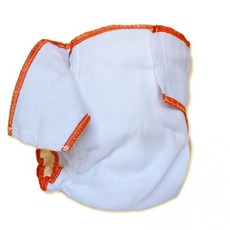 Geffen Baby 夜用布尿布，100%有機棉絨，美國產, 橘邊, 1件