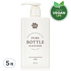 그린핑거 퓨어 젖병 앤 주방세제 액상형, 5개, 500ml