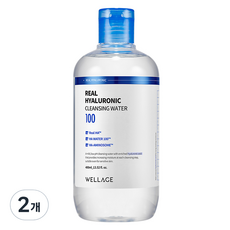 웰라쥬 리얼 히알루로닉 클렌징 워터, 400ml, 2개