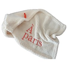 菓拉小舖 擦手巾 a paris 白色, 柔軟吸水, 居家裝飾, 50*30cm, 1入, 1個