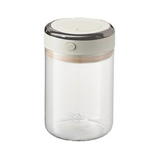 canko康扣 日系極簡專家級單向排氣真空咖啡豆密封罐1100ml，單向排氣閥設計，真空保鮮，多用途收納罐, 1入