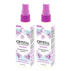 크리스탈 바디 데오드란트 스프레이 무향, 118ml, 2개