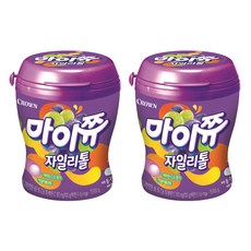 크라운 마이쮸 용기 포도, 110g, 2개