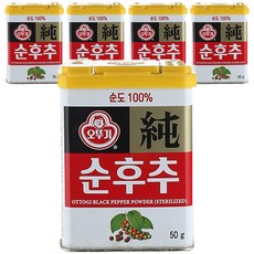 오뚜기 순후추, 50g, 5개