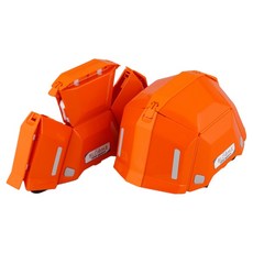 Toyo Safety Bloom II 折疊式防災安全帽 橘色，地震應急包必備，一秒快速組裝，頭圍可調節, 1入