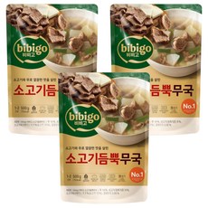 비비고 소고기듬뿍무국, 3개, 500g 3개, 500g