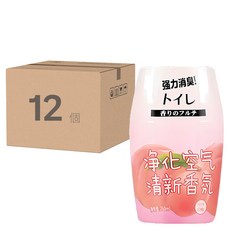 小麥購物 浴室香氛 粉色白桃 260ml 12入組, 持久清新, 淨化空氣, 消除異味, 289g, 12個, 白桃