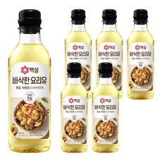 CJ BEKSUL 白雪 酥脆的料理油, 500ml, 6個