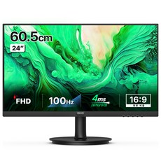 필립스 FHD 프리싱크 100 보더리스 무결점 모니터, 60cm, 241V8B