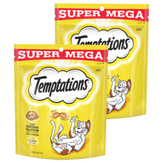 템테이션 맛있는 고양이 간식, 맛있는 닭고기맛, 350g, 2개 Chicken/닭고기, 350g, 2개