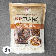 친정엄마 국산 데친고사리, 450g, 3개