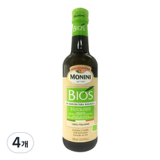 모니니 유기농 클라시코 엑스트라버진 올리브오일, 500ml, 4개