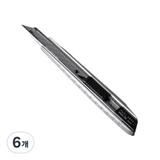 아날로그 페이퍼커팅 30도 커터칼 AC002, 메탈, 6개 메탈, 6개