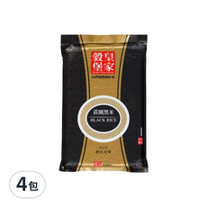 皇家穀堡 莊園黑米 台灣特級品種 1公斤, 1kg, 4包