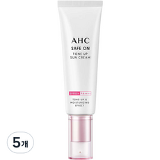 AHC 세이프온 톤 업 선크림 SPF50+ PA++++, 50ml, 5개