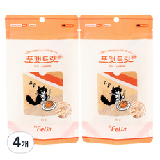 닥터펠리스 포캣트릿 로우 고양이 간식, 연어, 25g, 4개 - 연어트릿