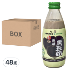 羅董特濃低糖黑豆奶，12瓶入, 245ml, 48瓶