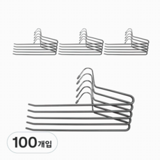 코멧 홈 논슬립 바지걸이, 그레이, 100개입