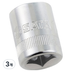 SATA 六角套筒 10mm 12305, 3個