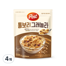 포스트 통보리 그래놀라, 500g, 4개