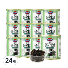 동서 리치스 슬라이스 블랙 올리브, 200g, 24개