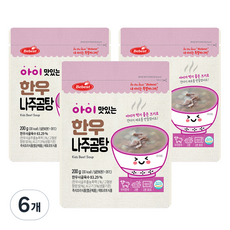 베베스트 아이 맛있는 한우국, 나주곰탕, 6개, 200g