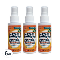 일양약품 모스커트 벅스넷프로 모기기피제, 50ml, 6개