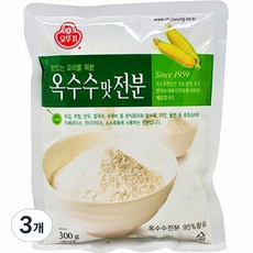 오뚜기 옥수수맛 전분, 300g, 3개