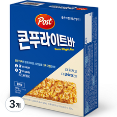 포스트 콘푸라이트바 8p, 280g, 3개