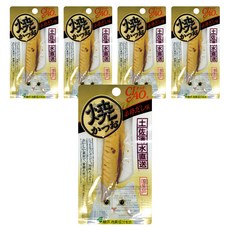 INABA CIAO 啾嚕 宗田鰹燒魚柳條 貓零食 YK-05, 真高湯風味, 日本國產品, 綠茶消臭成分配合, 土佐清水港直送, 30g, 5包