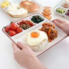 彩色線食品托盤 4 件套, 混色, 1組