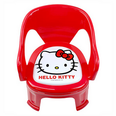 台灣製 Hello Kitty 洗澡椅，可愛造型，安全材質，寶寶沐浴好幫手, 紅, 1入