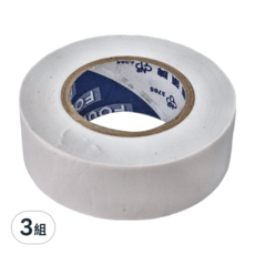 DEER BRAND 鹿頭牌 絕緣膠帶, 0.19mm x 19mm x 10M, 電線絕緣固定, 3組