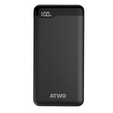 에이투 22.5W 고속충전 10 000mAh QC3.0 대용량 보조배터리 멀티단자 AL0302, 블랙