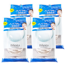 Bifesta 碧菲絲特 毛孔即淨卸妝棉, 添加維他命C誘導體, 添加乳酸, 大尺寸卸妝棉, 10片, 4包