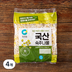청정원 국내산 숙주나물, 230g, 4개