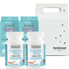 HerbaLand 孩童DHA Omega-3軟糖, 60顆, 132g, 2個
